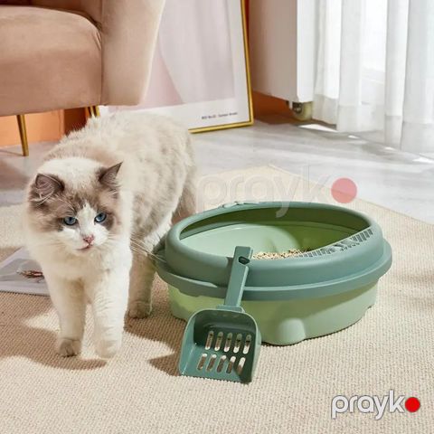 Pişiklər üçün tualet-lotok 002 Green — Bakı