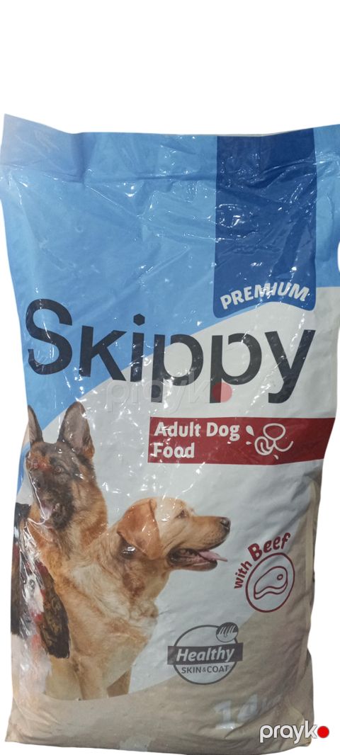 Quru yem Skippy yetkin itlər üçün, mal əti, 1 kq, çəki ilə — Bakı