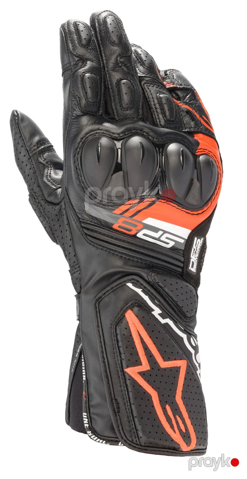 Motosikl əlcəkləri Alpinestars SP-8 V3 1030, narıncı/qara, dəri, ölçü XXL — Mallar, Bakı