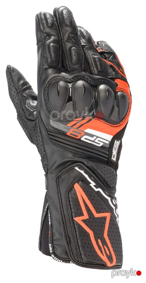Motosikl əlcəkləri Alpinestars SP-8 V3 1030, narıncı/qara, dəri, ölçü XXL — Bakı