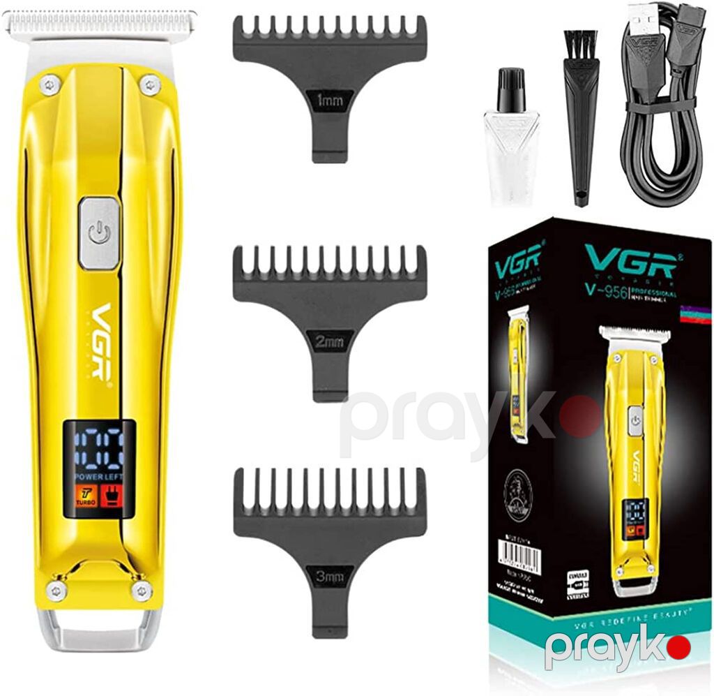Trimmer VGR 955 / 956 - 500mAh / 100 Dəqiqə / Cord/Cordles / LED — Saç kəsmə maşınları, Bakı (6)