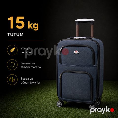 Çamadan 4 təkərli 43847933, parça, ölçü M — Bakı