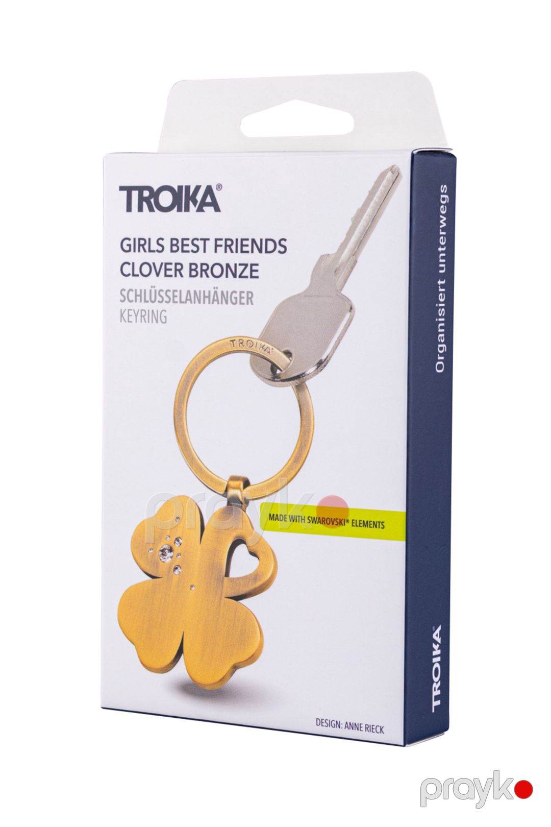 Brelok Troika Girls Best Friend Clover Bronze KR9-30/AB, 75 mm — Mallar, Bakı (3)
