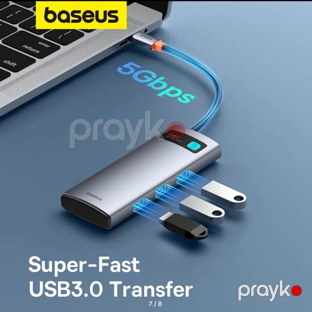 TypeC 4K HUB "Baseus 7in1" — Periferik cihazlar, Bakı (6)