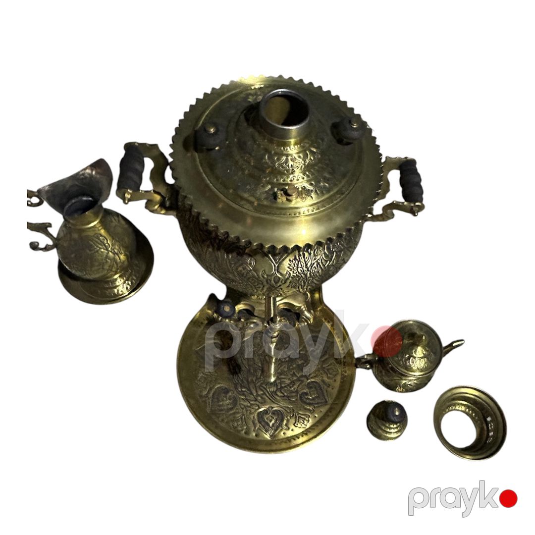 Samovar əl işləri ilə, 7000 ml, latun/mis, sarı — Mallar, Bakı (2)