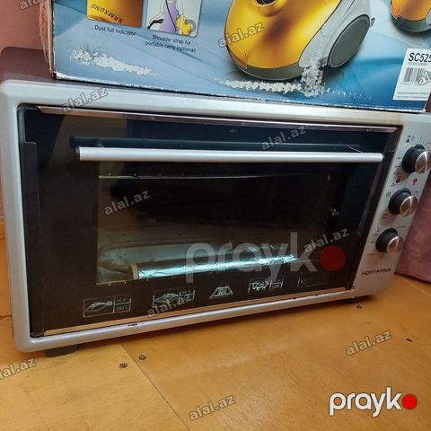 Hoffmann elektrik mini soba - Kompakt stolüstü dizayn, şüşə ön qapı — Bakı