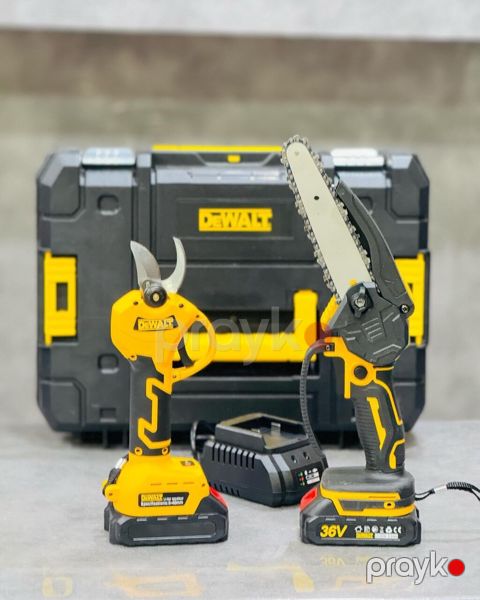 Məhsul: Dewalt bağ alətləri dəsti – akkumulyatorlu mini zəncirli mişar — Digah