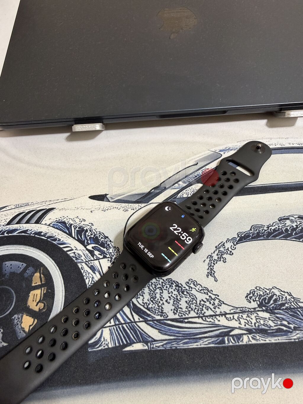 Apple watch 7 nike edition. 41mm 84% pil. Hərşeyi işləyir — Ağıllı saatlar, Bakı (8)