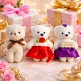 Yumşaq oyuncaq dəsti, peluş, rəngbərəng, 8 sm, 3 əd — Ürünler