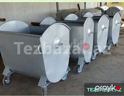 Zibil qabi 1100 ltr dəmir — Ev malları, Bakı (2)