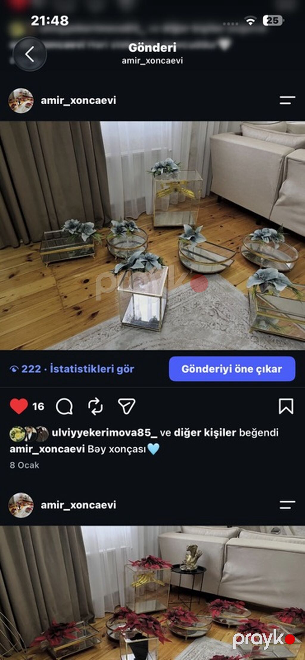 12ədəd xonçadı qirmizi goy ag guller movcuddur. Kirayəsi 5azndir — Bayram məmulatı, Bakı (3)