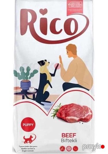 Riko balaları üçün quru yem mal əti biftek ilə 15 kq ARZ-YEM-M012 — Bakı