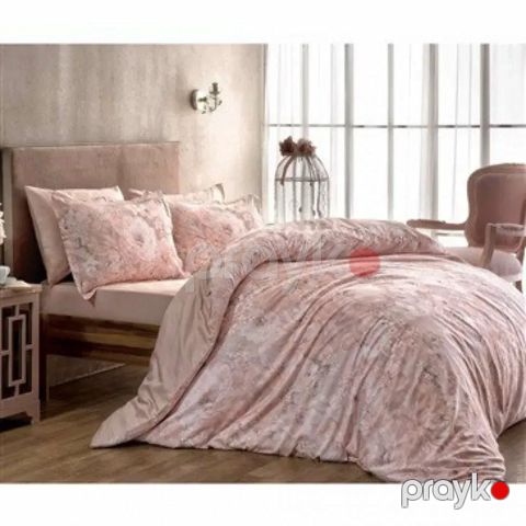 Yataq dəsti TAC Digital Blanche, rəqəmsal satin, pambıq, avro (ikiqat), yorğan üzü 200x220 sm, mələfə 240x260 sm, 4 ədəd yastıq üzü 50x70 sm, çəhrayı - 8696048630532 — Bakı