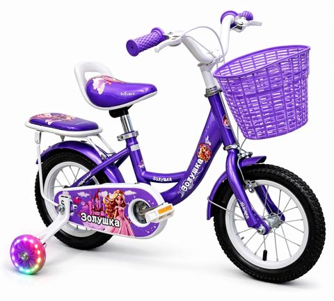 Uşaq velosipedi Золушка, 16", bənövşəyi — Bakı