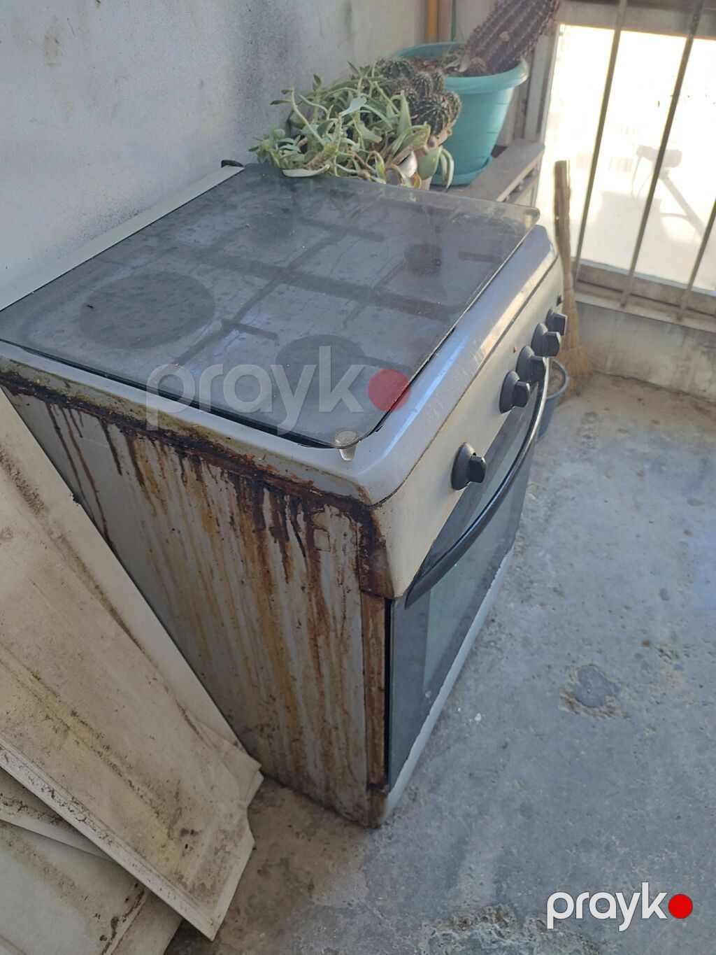 Qaz-elektrik kombinə edilmiş plitə və soba - 4 ocaq gözü: 3 qazlı, 1 — Plitələr, Bakı (2)