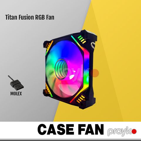 Titan Fusion RGB Molex Fan (Black) — Bakı