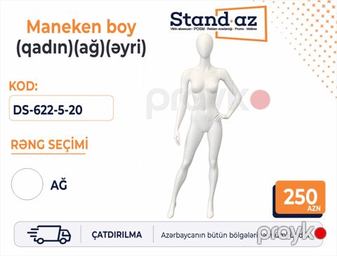 Maneken qadın (ağ) boy