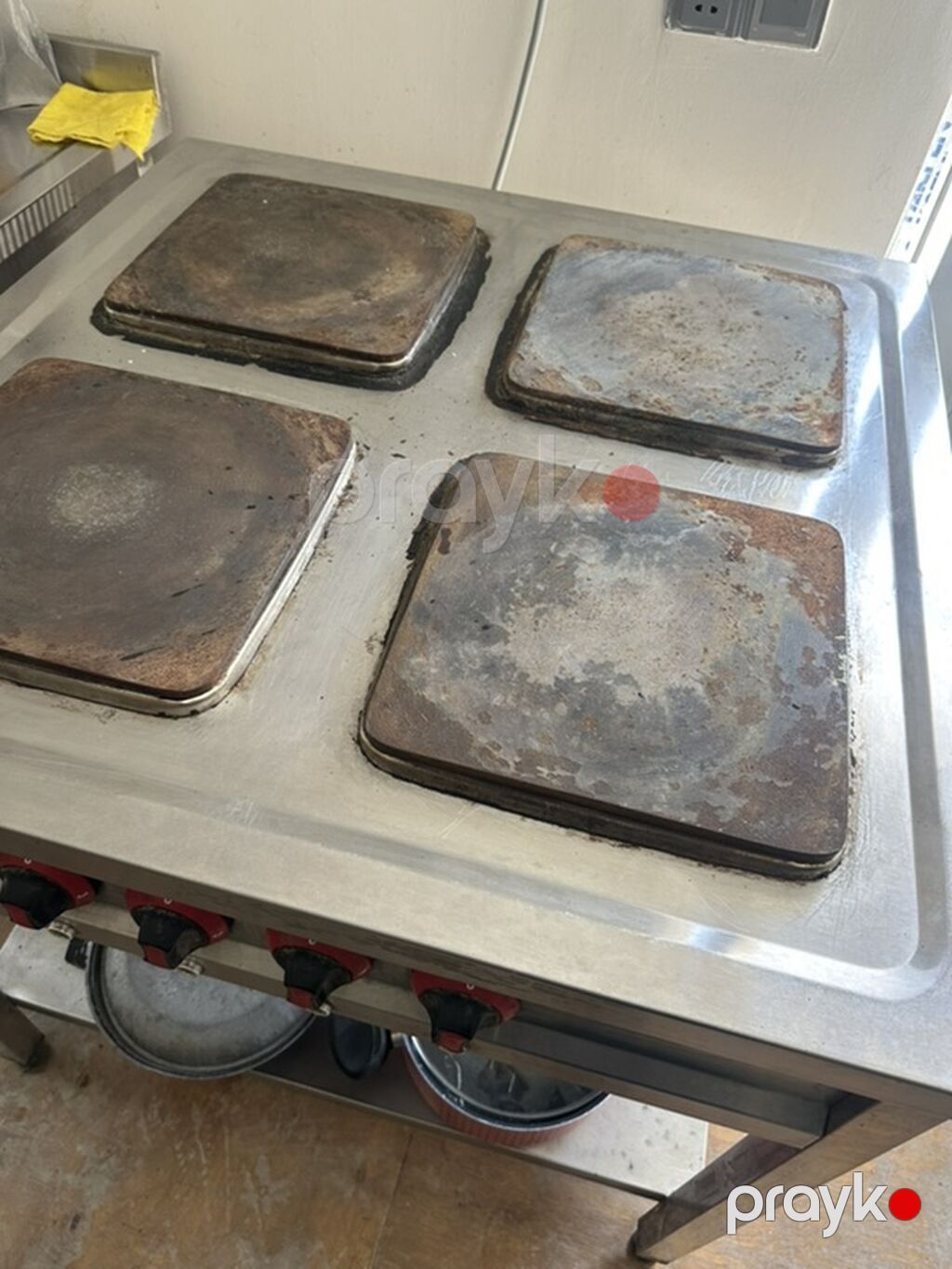 Peşəkar elektrik plitəsi – 4 gözlü, paslanmayan poladdan korpus — İsitmə avadanlığı, Masazır (2)