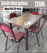 Kvadrat masa, Stullar ilə, 4 nəfər — Товары