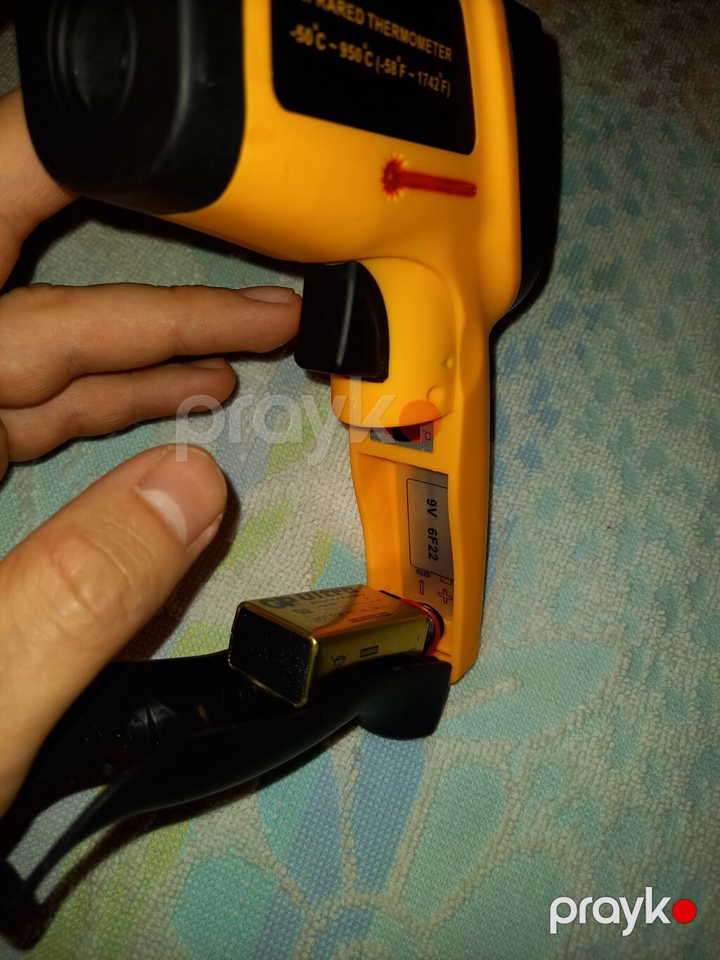 İnfraqırmızı lazer termometr (pistolet tipli) - Ölçmə diapazonu — Ölçü alətləri, Masazır (5)