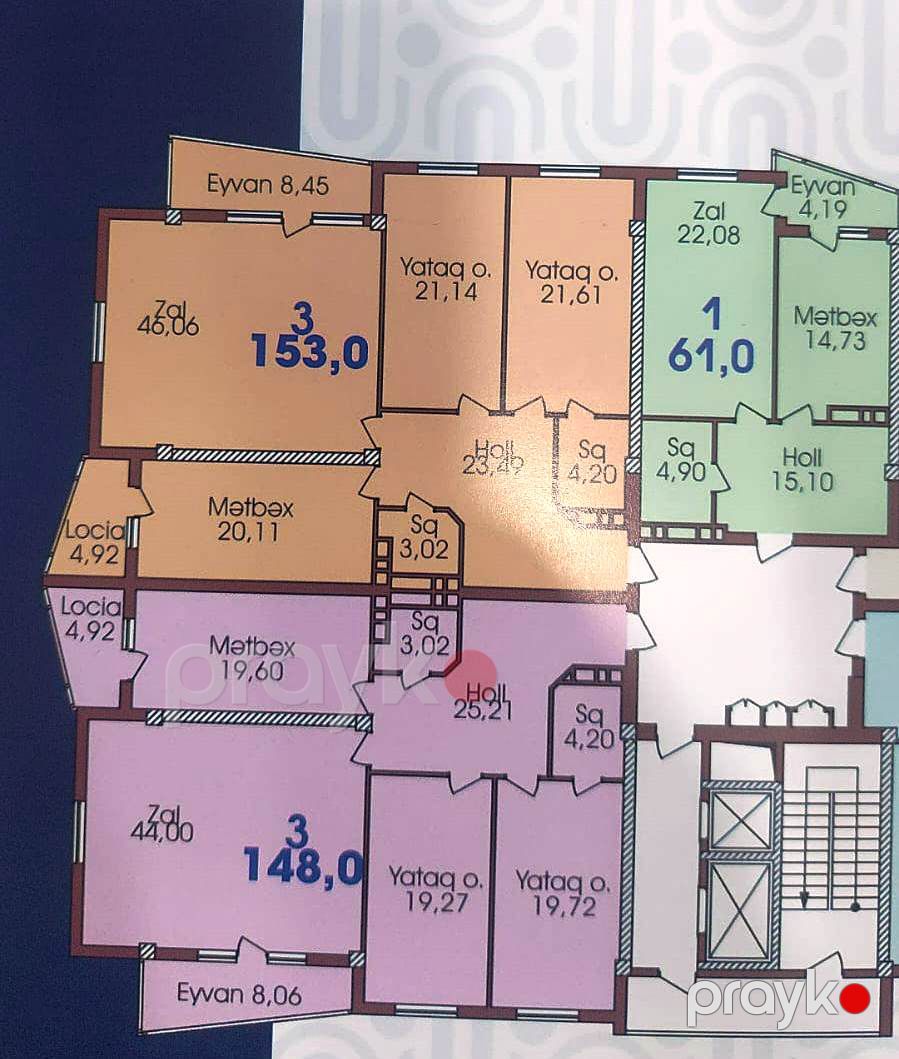 Satış: 3 otaqlı Yeni tikili, 148 m², Nəsimi rayonu — Mənzil, Bakı (2)
