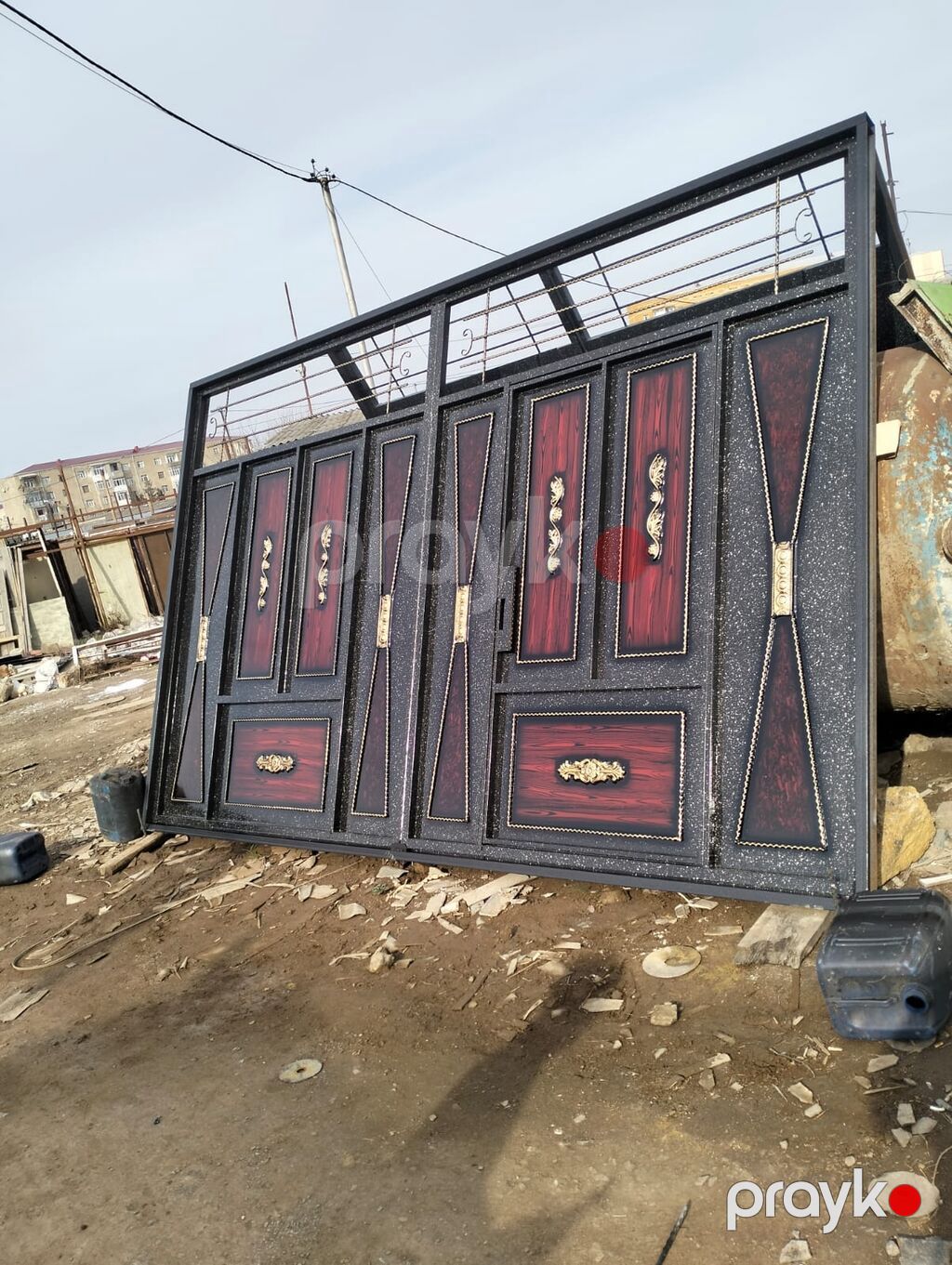 Metal darvaza modelləri təqdim olunur. Şəkillərdə müxtəlif dekorativ — Pəncərələr, qapılar, balkonlar, Sumqayıt (4)