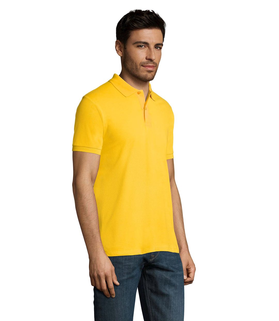 Kişilər üçün polo Sol's 11346301, sarı, pambıq, ölçü S — Mallar, Bakı (3)