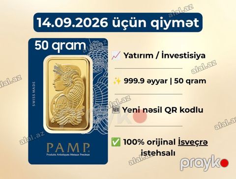 Qiymət Endirildi Pamp qızıl (50 qram) Https://wa.me/994504358525 — Bakı
