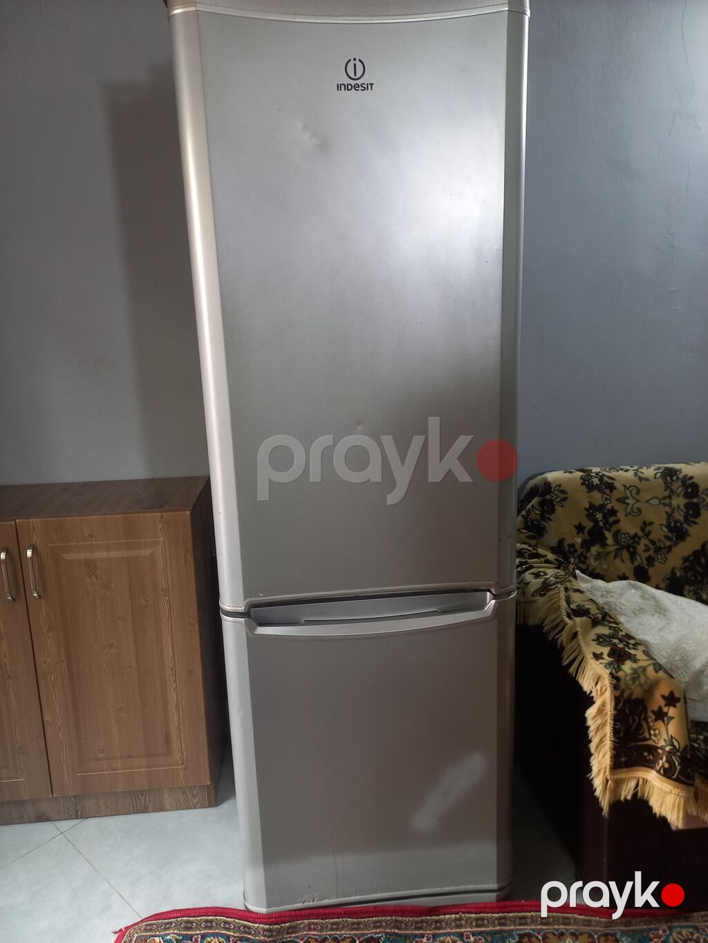 Indesit iki qapılı soyuducu - Rəng: metalik gümüş - Üst bölmə — Soyuducular, Bakı (3)
