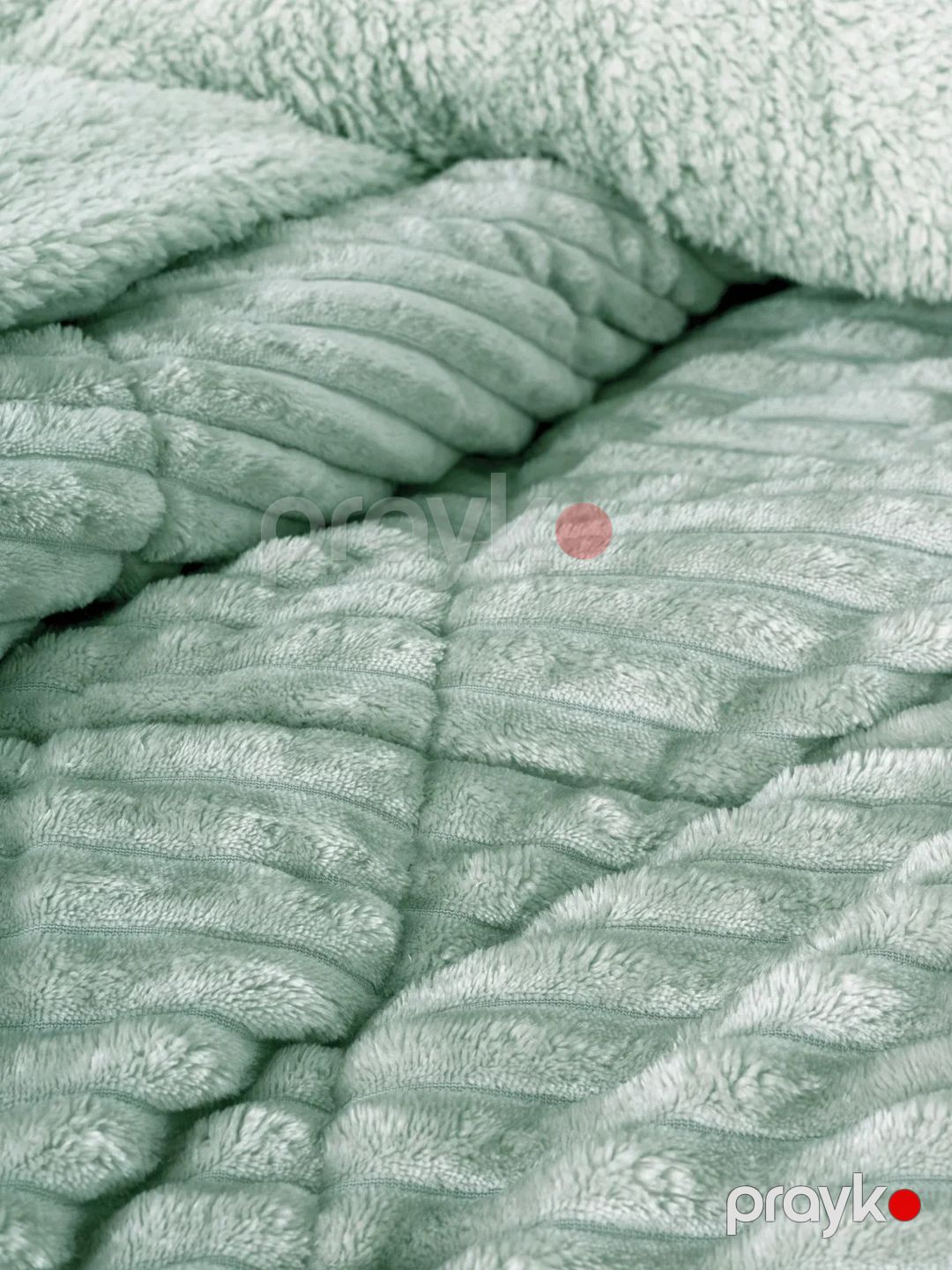Pled Cotton Box Wave, poliester, ikinəfərlik, yaşıl, 195x215 sm — Mallar, Bakı (2)