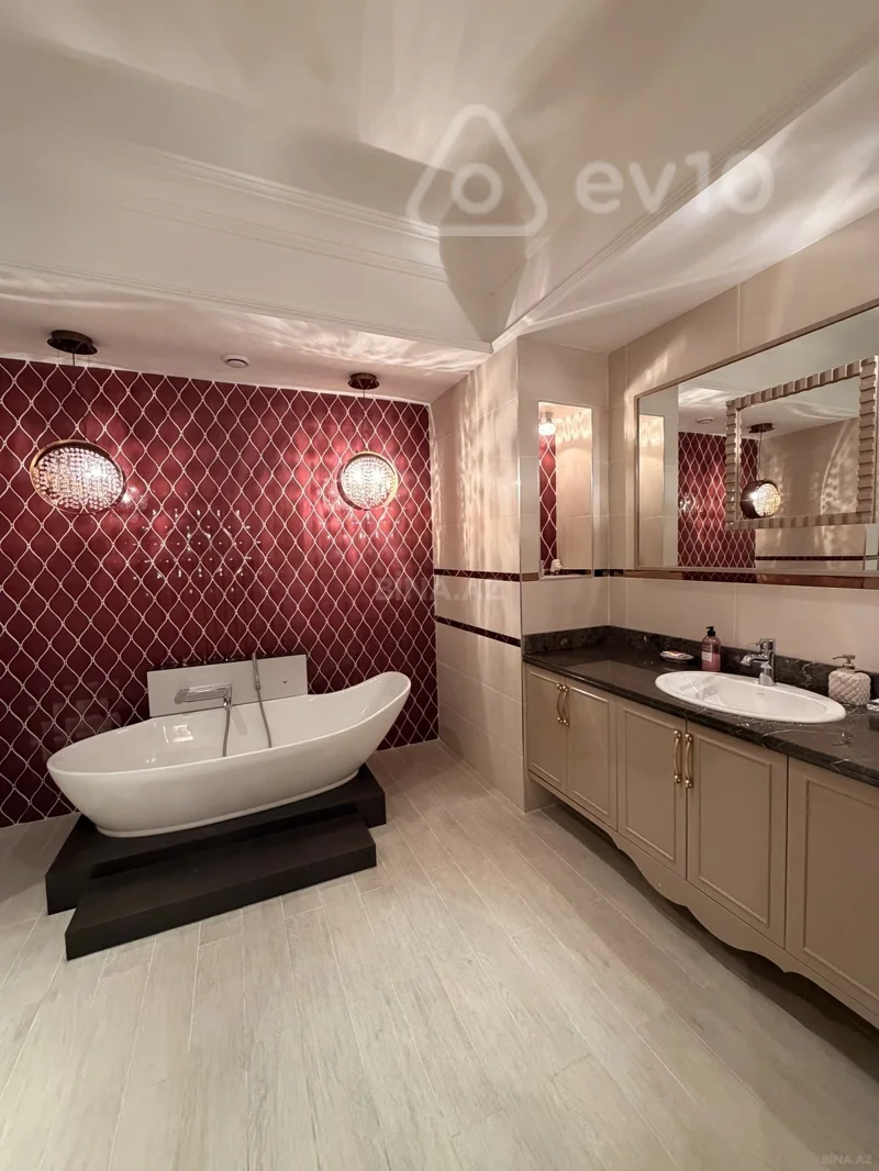 6 otaqlı mənzil, 350 m², Nizami küçəsi — kirayə — Mənzil, Bakı (12)