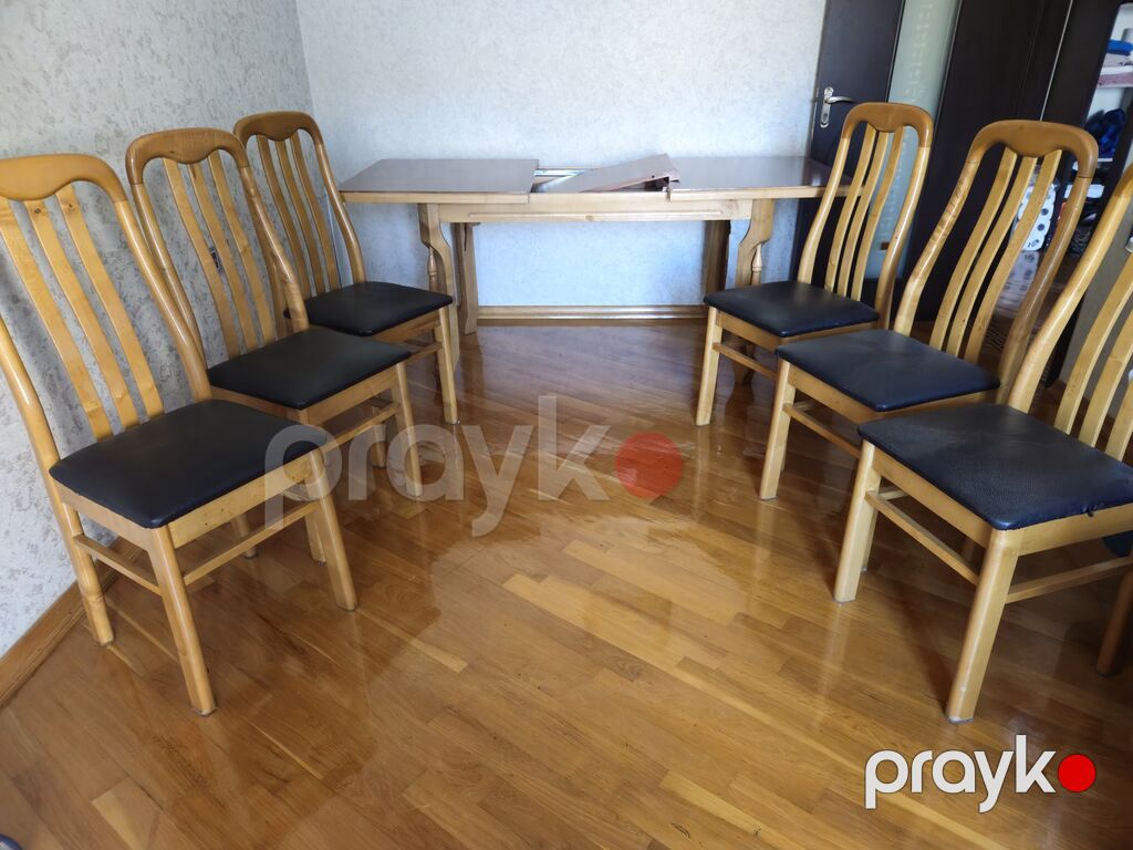 Divan + stol + 6 edet stul cemi 650 manata əlaqe nomresi — Divanlər, Bakı (5)