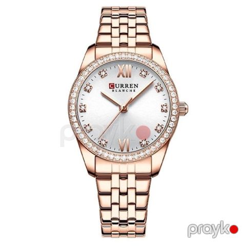 Qol saatı qadınlar üçün Curren C9086 Rosegold/White — Bakı