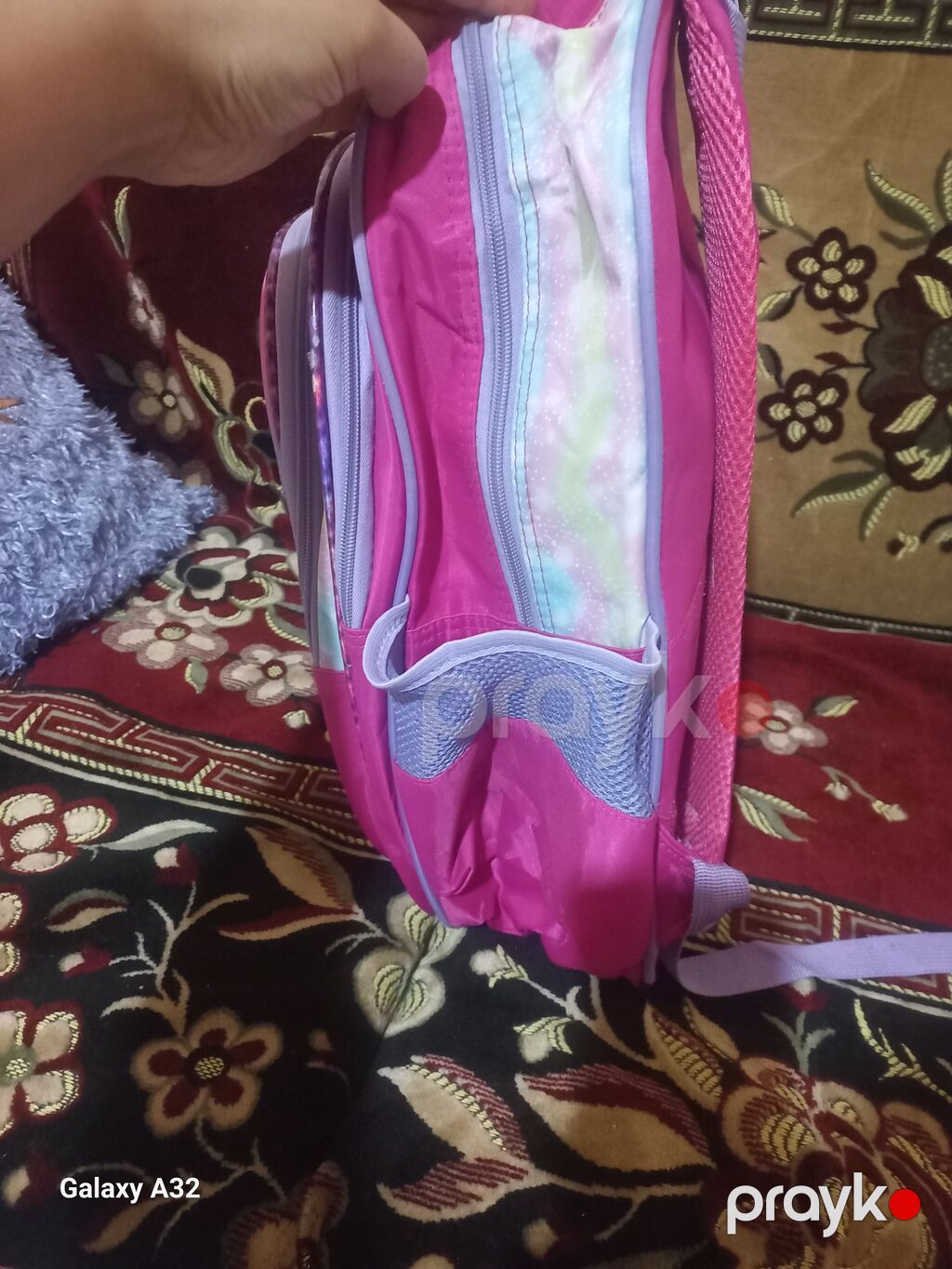 Uşaq məktəb çantası – qızlar üçün - Rənglər: çəhrayı-bənövşəyi — Sırt çantaları, ranelər, çantalar, Bakı (2)