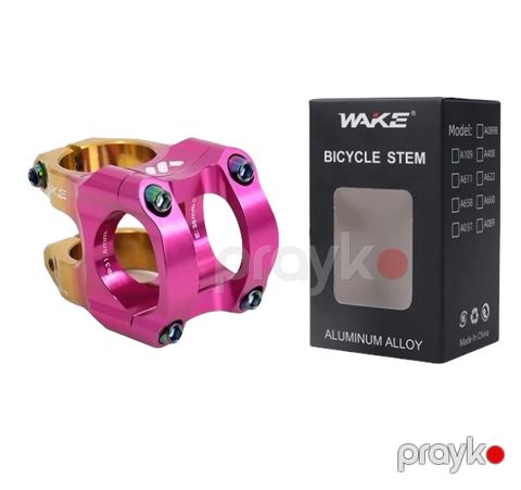 Velosiped üçün sükan gövdəsi Wake, alüminium, 31.8 mm/28.6 mm, qızılı/çəhrayı — Bakı