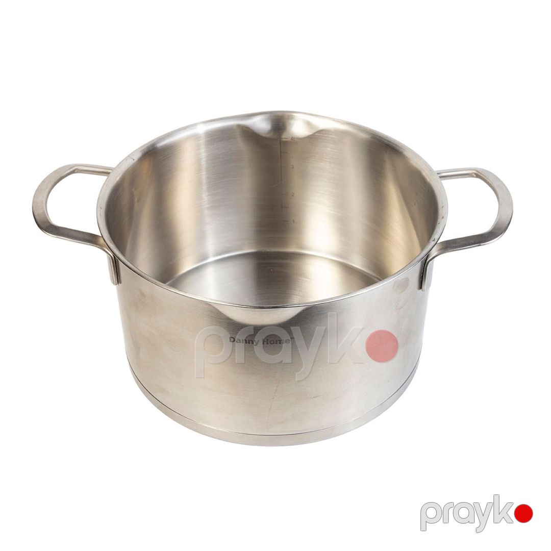 Qazan Danny Home, 31x22x15 sm, 4.7 l, alüminium/şüşə, gümüşü/şəffaf — Mallar, Bakı (2)