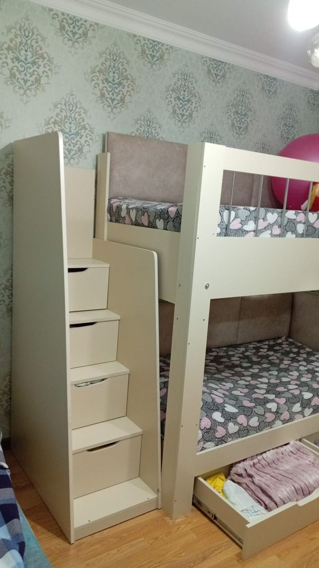 Uşaq otağı üçün iki mərtəbəli çarpayı dəsti martaslari ortopedikdi az — Yataqlar, Bakı (2)