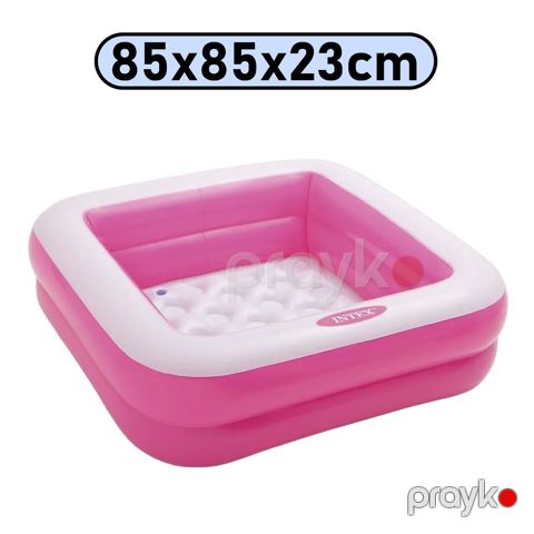Uşaqlar üçün şişmə hovuz Intex 57TX57100P, çəhrayı, 85x85x23 sm, 57 l — Bakı