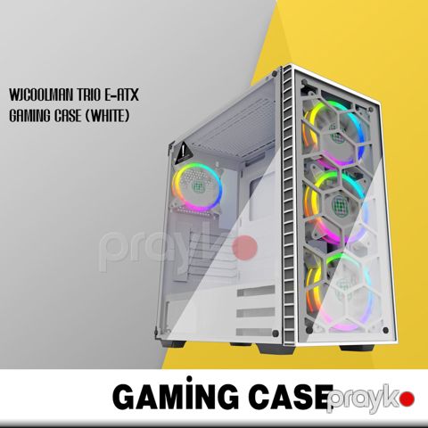 Gaming case "WjCoolman Trio E-Atx (White)" — Bakı