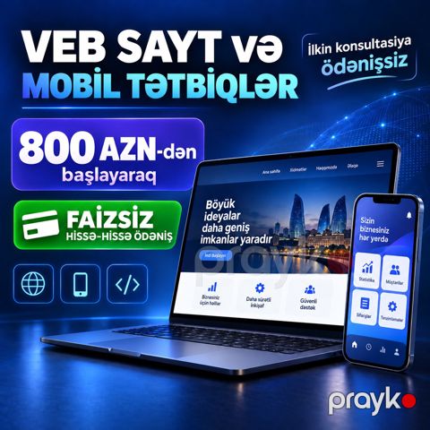 Web sayt və mobil tətbiqlərin hazırlanması — Bakı