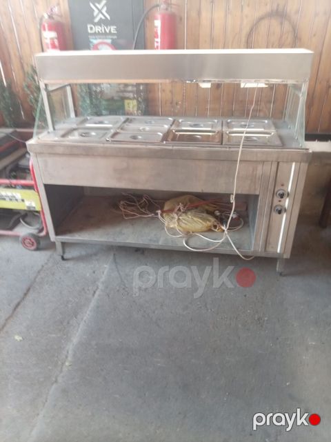 İsti yeməklər üçün bufet-vitrin (food warmer) – paslanmaz poladdan — Bakı