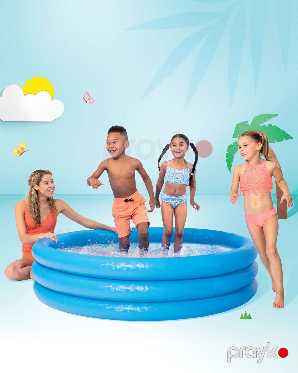 Hovuz Intex 58446_15, uşaqlar üçün, şişmə, dairəvi, 147x33 sm, 581 l, mavi — Hovuzlar, Bakı (2)