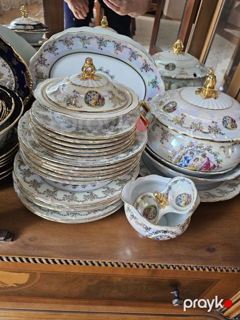 Nahar dəsti, rəng - Ağ, Farfor, 6 nəfərlik, Almaniya — Bakı