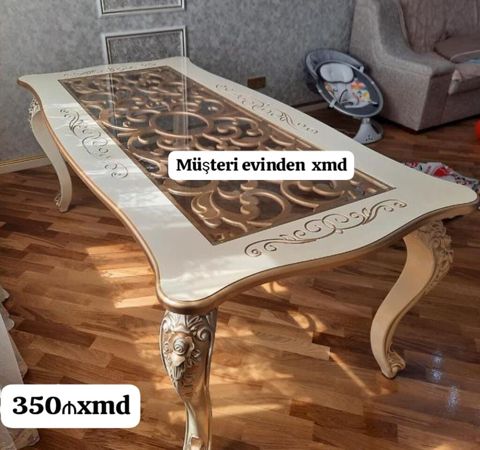 Qonaq masası, Yeni, Açılmayan, Şüşə, Dördbucaq masa — Masalar