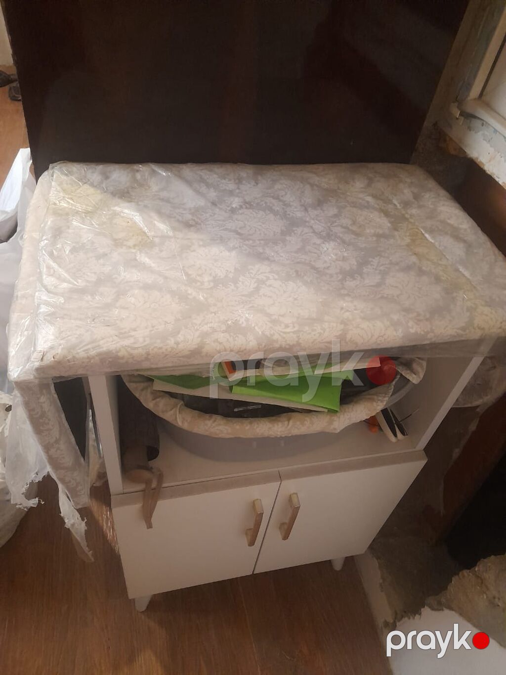 Ağ rəngli çoxfunksiyalı şkaf - Material: laminat/MDF lövhə - Rəng — Şkaflar, Digah (3)