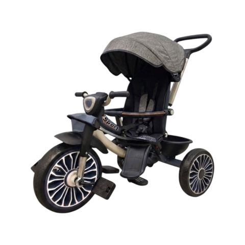Üçtəkərli velosiped N-T01, 1-4 yaş, Boz, Metal, Plastik — Bakı