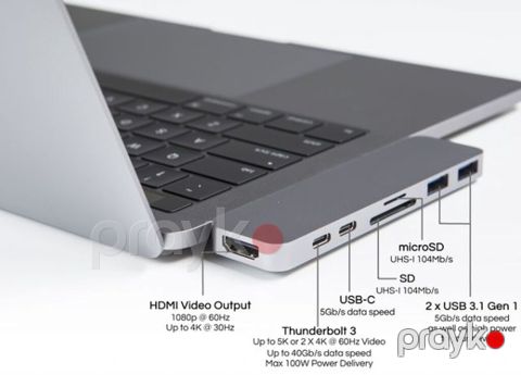 Istyle USB‑C/Thunderbolt 3 Hub – MacBook üçün çoxportlu adapter — Bakı