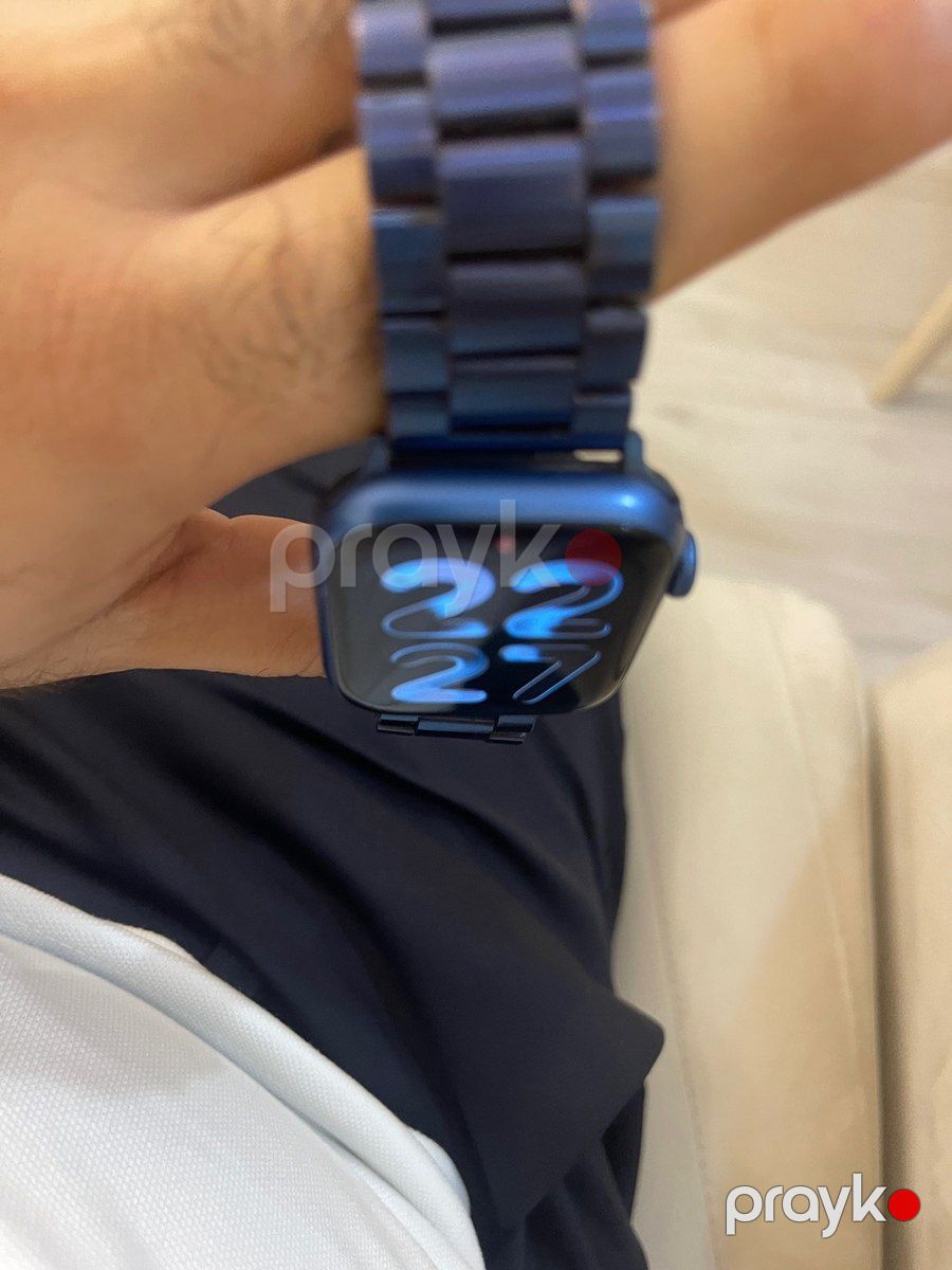 Apple Watch Series 7 Aluminum Blue 45mm — Ağıllı saatlar və biləkliklər, Bakı (3)