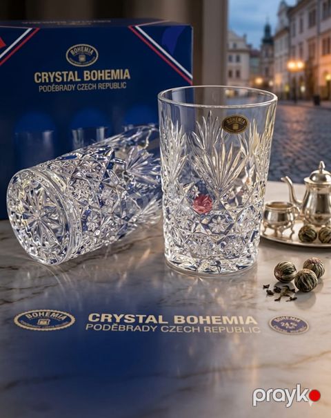 Stəkan dəsti Bohemia SJ-772978, şüşə, şəffaf, 200 ml, 6 əd — Bakı