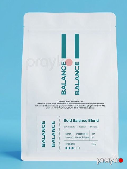 Bold Balance Blend qəhvə dənələri Dad profili: tünd şokolad — Bakı